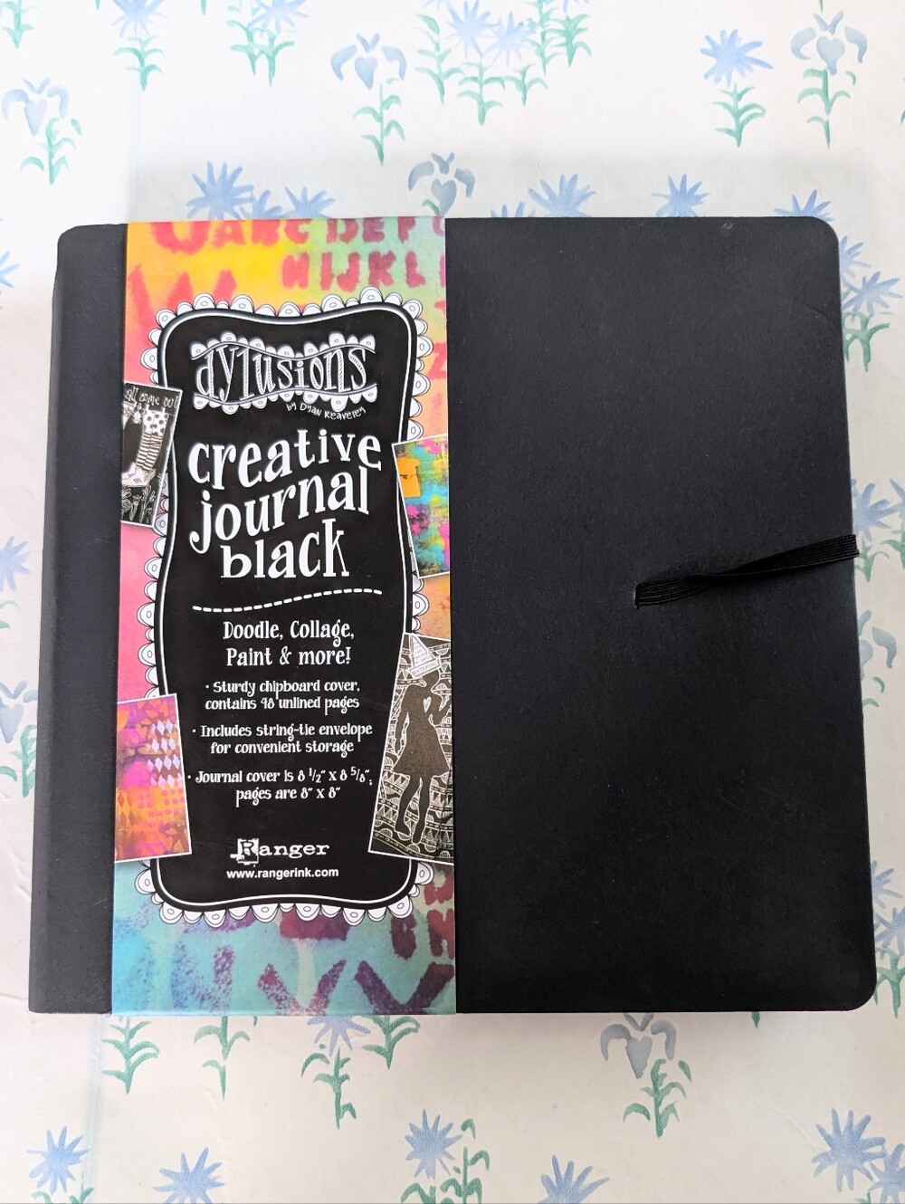 Ranger Dylusions Creative Journal NEW Black 8 x 8 Collage Sketchbook Planner